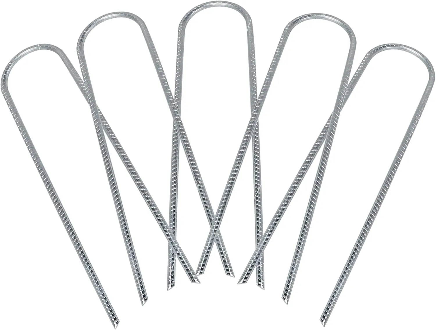 Trampoline Stakes, Heavy-Duty Construction, Accurately Cut Ends, Wide Applications, Christmas Outdoor Decoration, Soccer Goals, Hoses, Camping Tents, Swing Set, Fences, Budget-Friendly Option