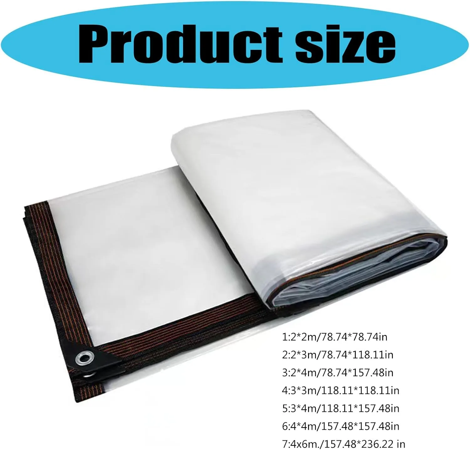 Transparents Waterproofed Tarpaulin Pet House Covers Tarps Greenhouses Awnings for Camping and Gardening Enthusiasts