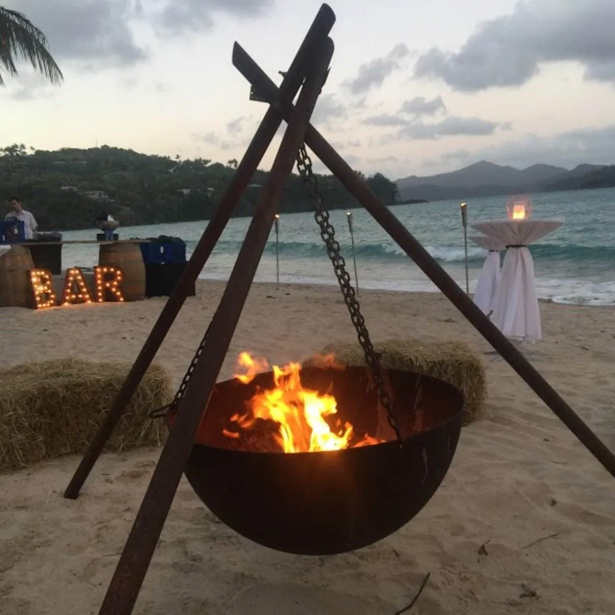 Tripod Cast Iron Fire Pit