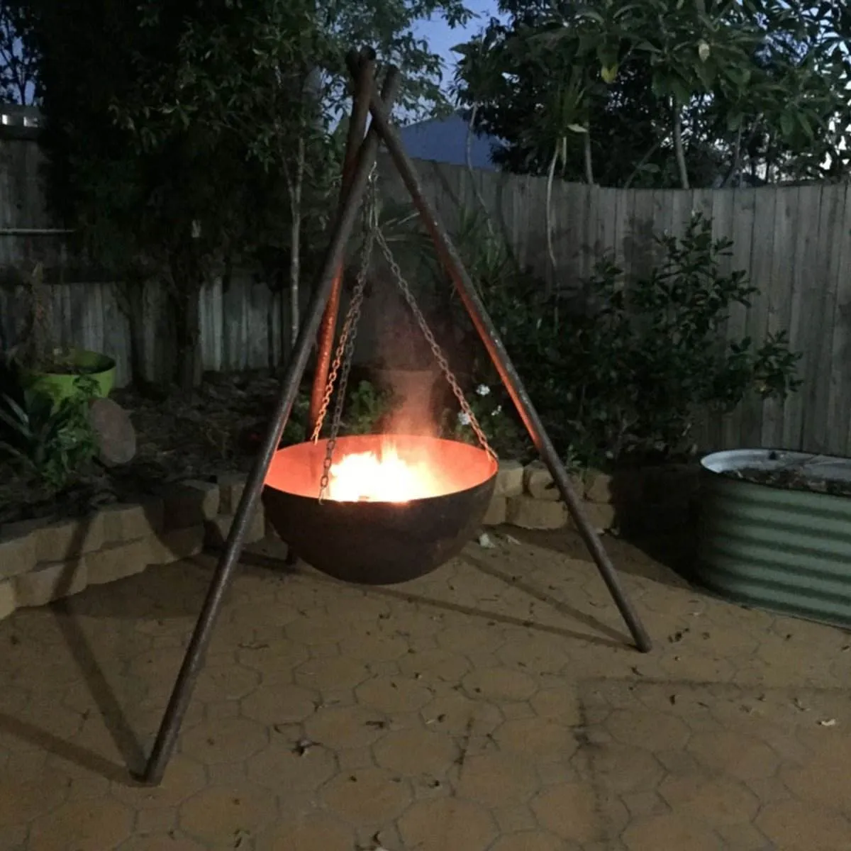 Tripod Cast Iron Fire Pit