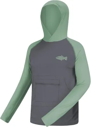UPF 50  Sun Protection Hoodie Shirt Rash Guard Long Sleeve Shirt#1012