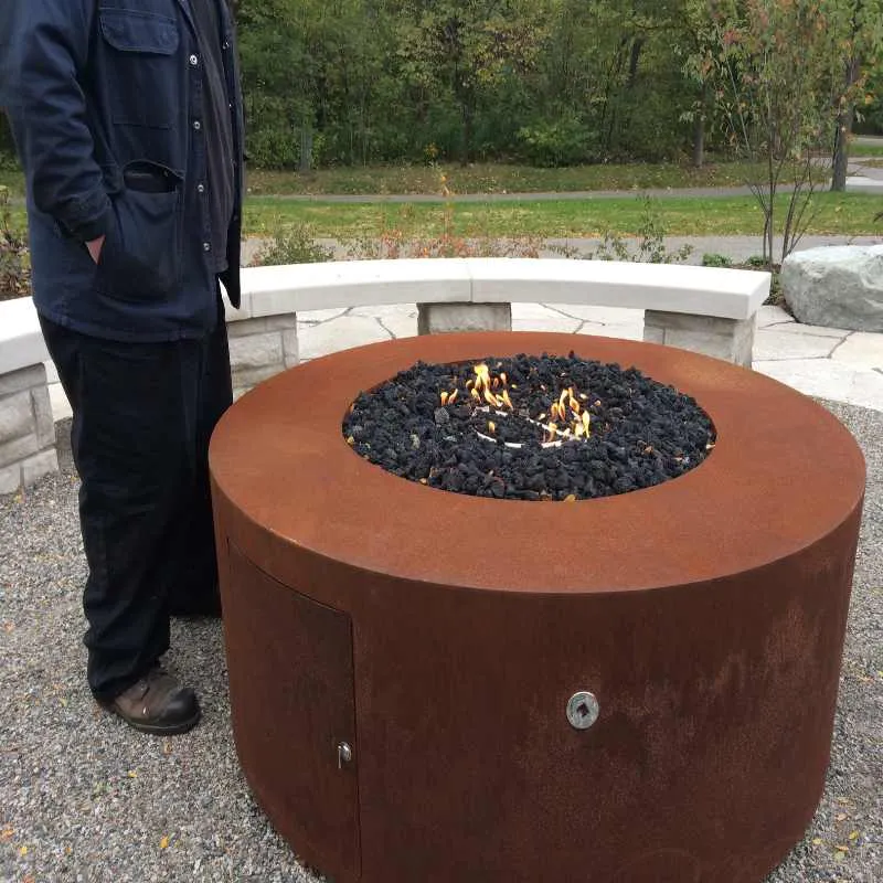 Upland Fire Pit - Corten Steel | 60" w x 18" h