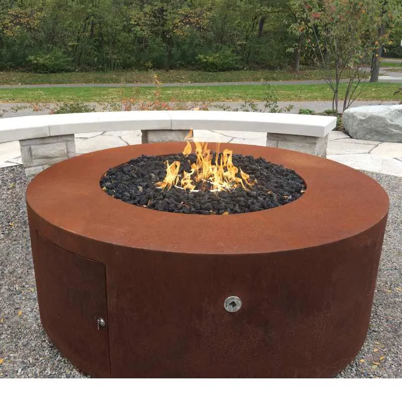 Upland Fire Pit - Corten Steel | 60" w x 18" h