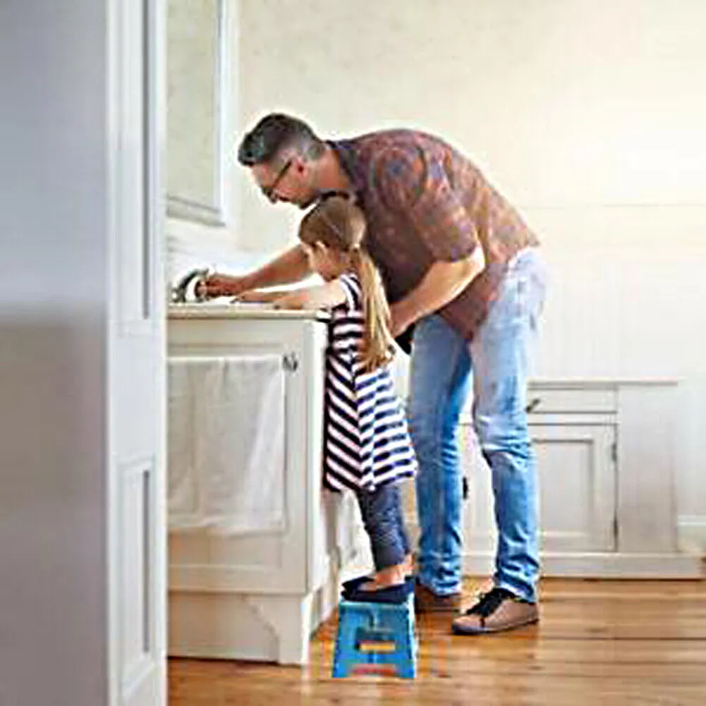 US 2-4 Pack Collapsible Folding Stool Anti-Slip Lightweight Kitchen Foot Step 7"