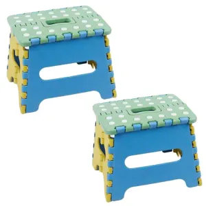 US 2-4 Pack Collapsible Folding Stool Anti-Slip Lightweight Kitchen Foot Step 7"