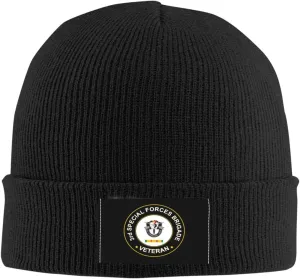 US Army 3rd Special Forces Group Vietnam Service Combat Veteran Unisex Four Seasons Knitted Hat Winter Warm Hats Hats for Men Women One Size