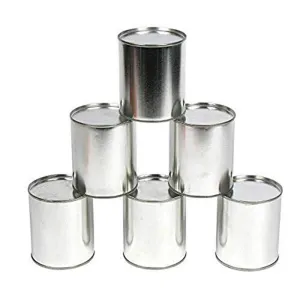 U.S. Toy Metal Carnival Cans, Silver (GS93)