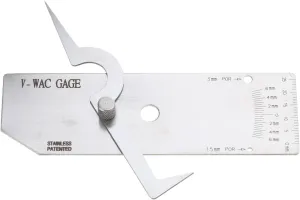 V-WAC Stainless Steel Undercut Depth Gauge Industrial Undercut Height Depth Digital Height Gauge Weld Gage Biting Edge Welding Gauges Kit