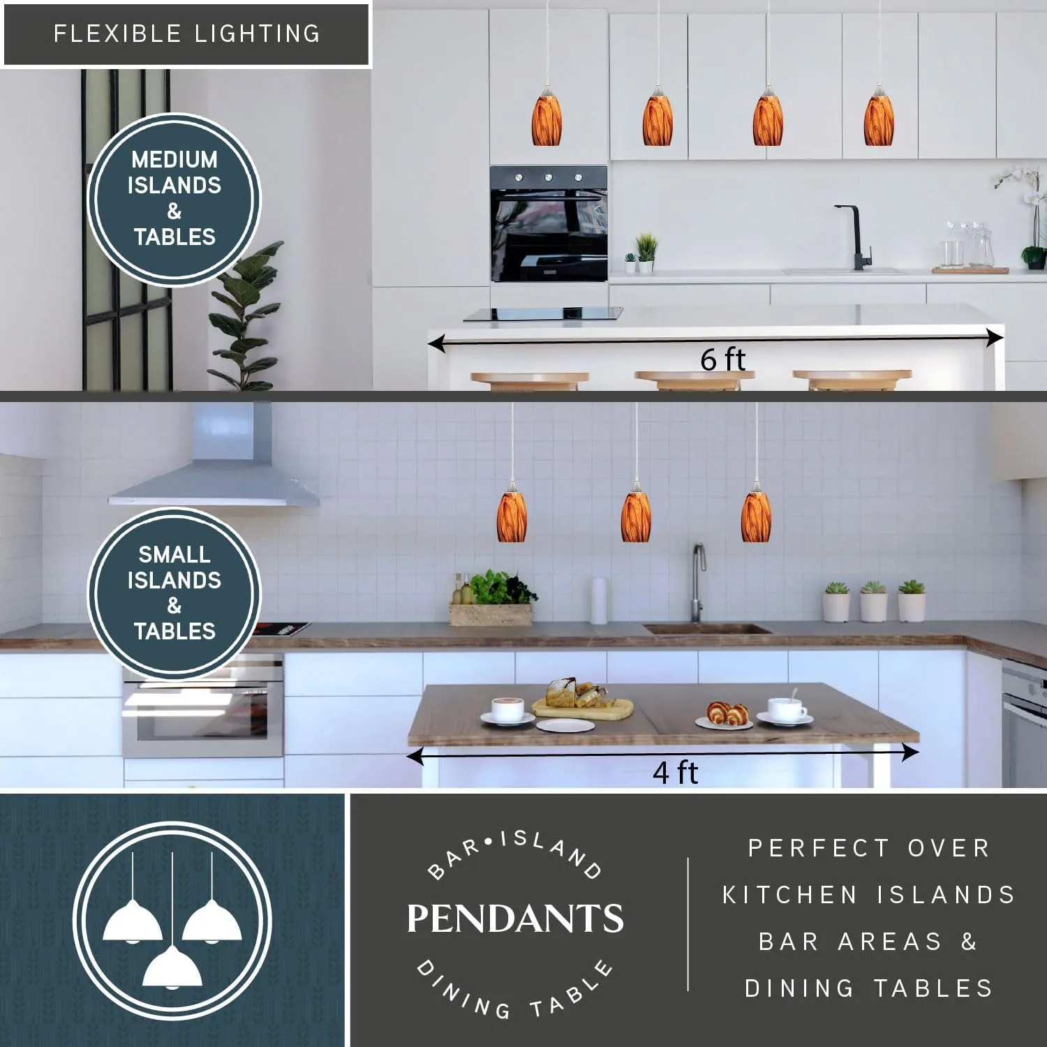 VAXCEL Milano Satin Nickel Mini Pendant Ceiling Light Amber Fire Glass
