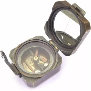 Vintage Brass Theodolite Compass Alidade Transit Telescope Survey Instrument – Antique Brass Navigation & Surveying Tool for Collectors & Engineers