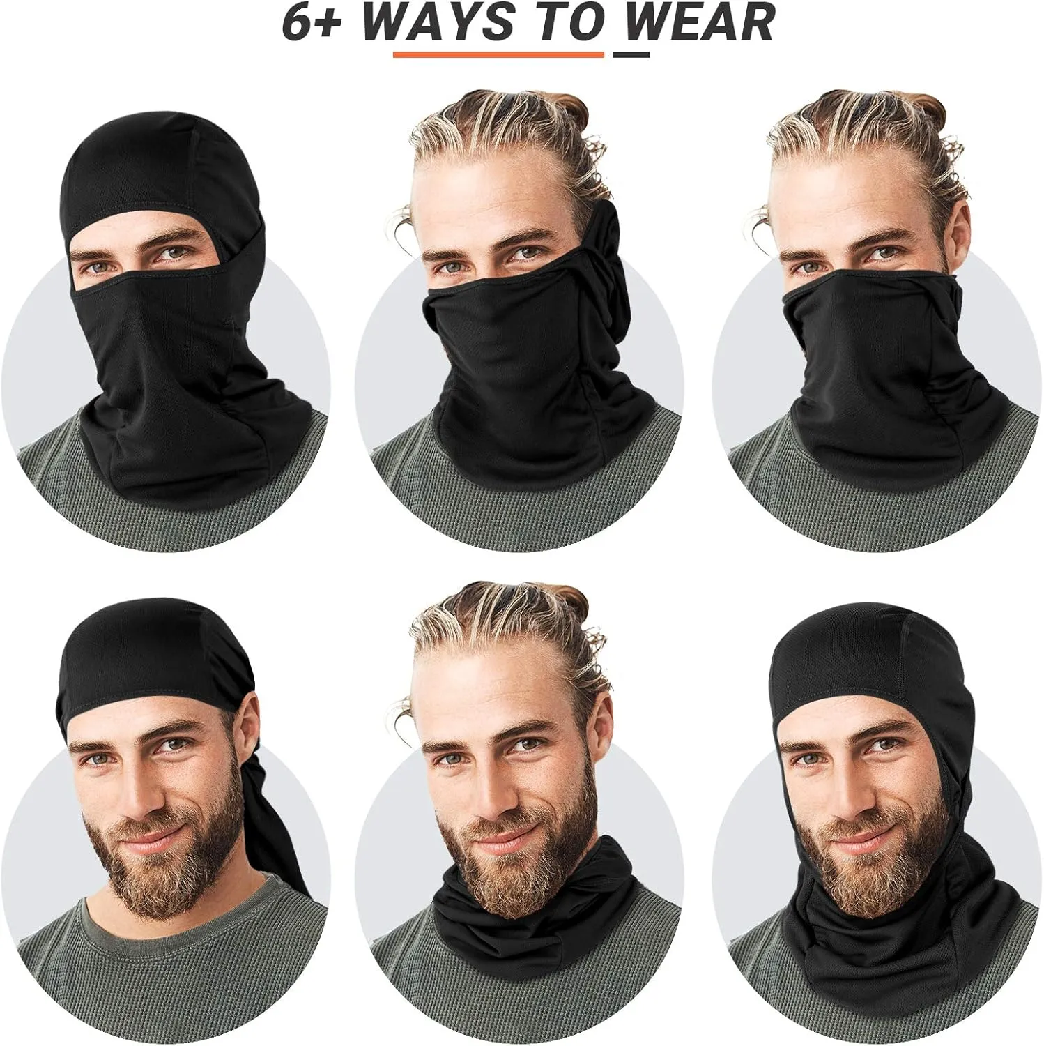 VULKIT Balaclava Face Mask UV Protection for Women Men Leightweight Sun Tatical Hood Fishing Riding Motorcycle