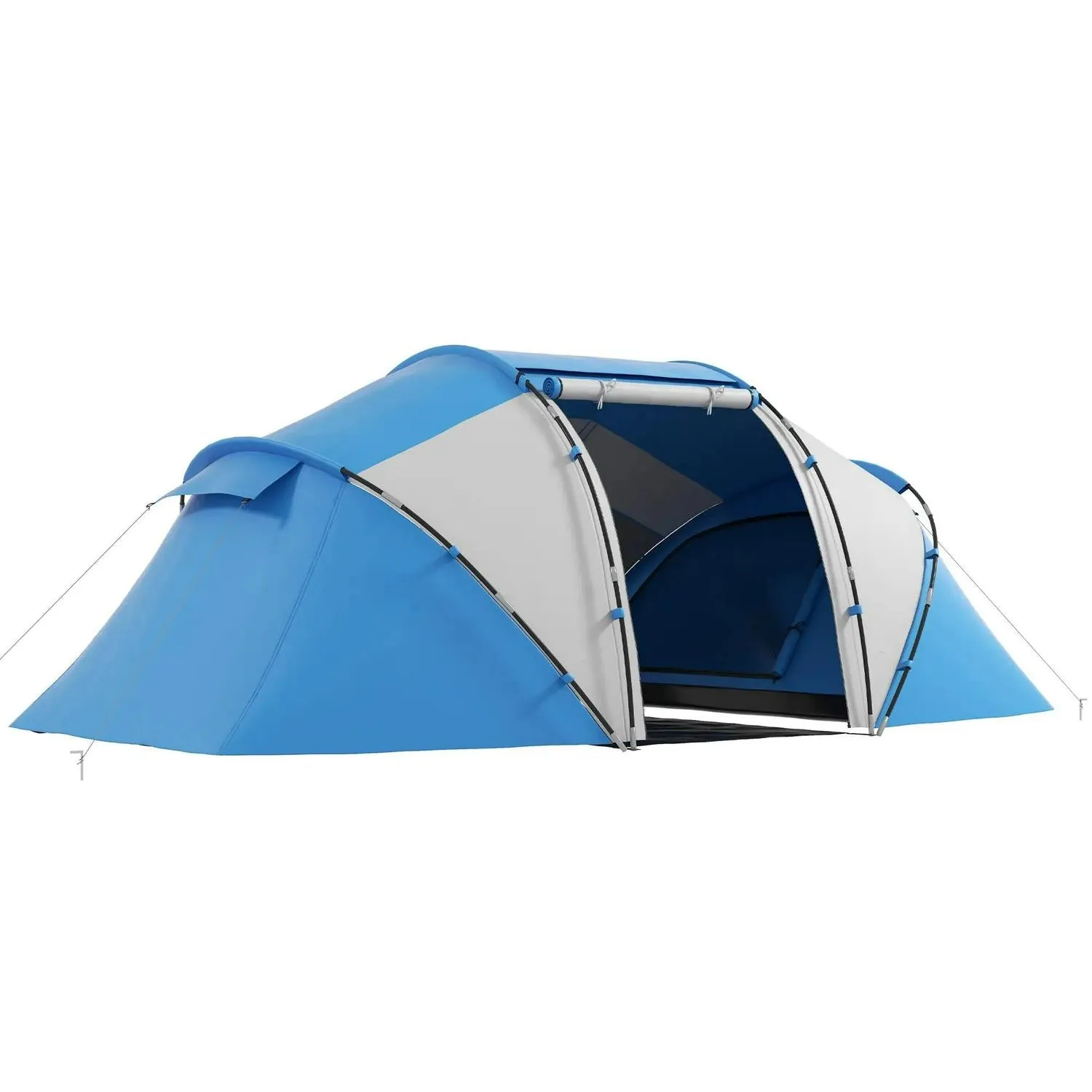 W/ White Bedroom, Tent Man UV Outsunny Shelter, Blue Tunnel Two Professional Fast response time And Hiking 4-6 Camping Protection