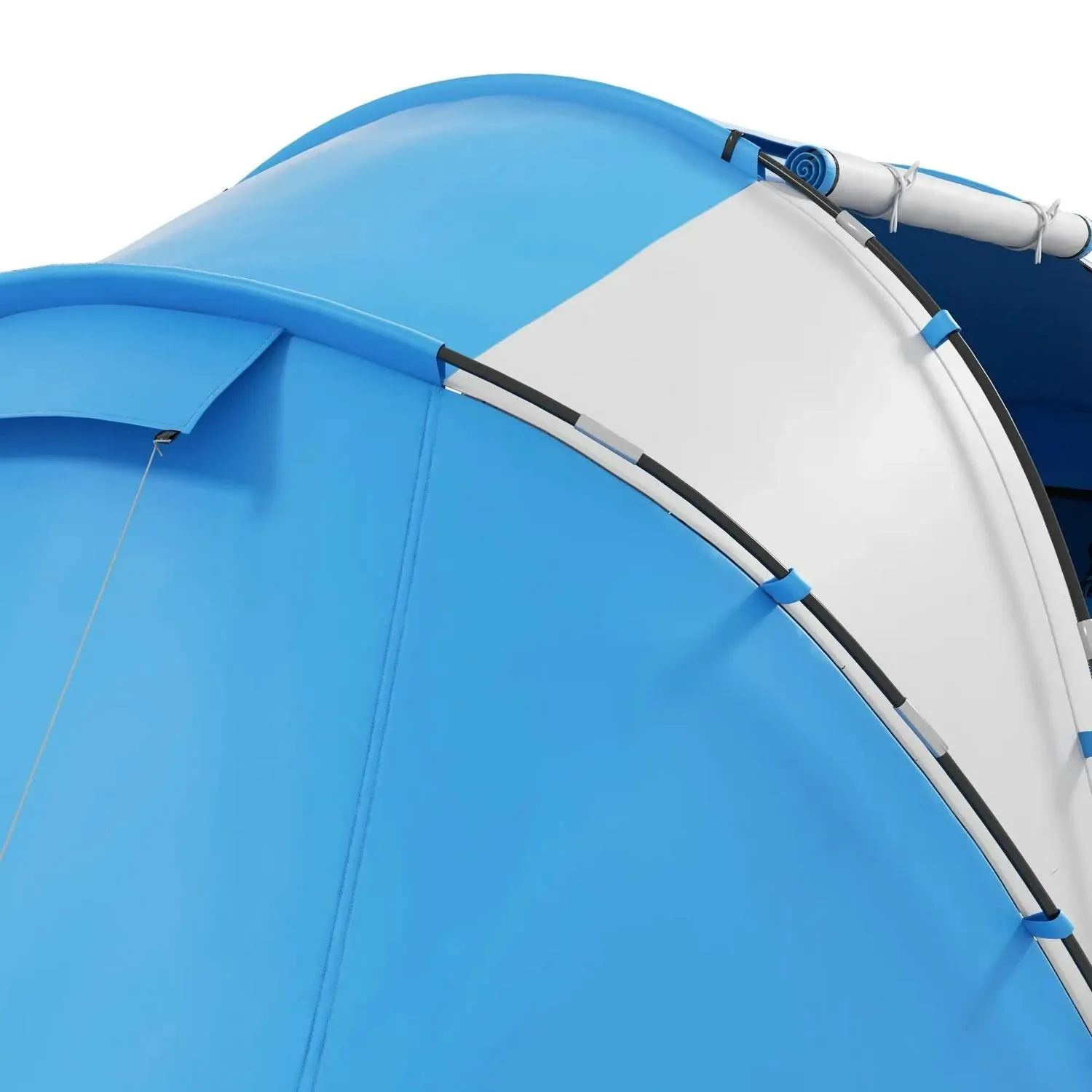 W/ White Bedroom, Tent Man UV Outsunny Shelter, Blue Tunnel Two Professional Fast response time And Hiking 4-6 Camping Protection