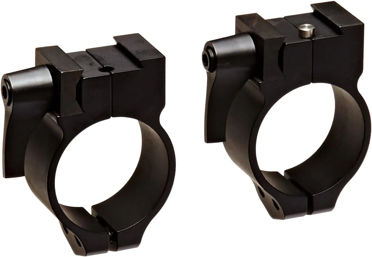 WARNE 14TLM Tikka Quick Detach Scope Rings, Solid Steel, Vertically Split, 30 mm, Med Matte