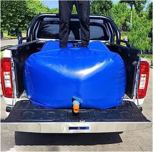Water Bladder Storage Containers Collapsible Storage Bladder,Heavy Duty Truck Bed Camping Agricultural Farm Portable Wild Water Tanks,Soft Drought-Resistant Water Bag,Water Storage Container With Fauc