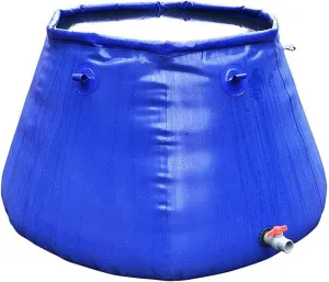 Water Storage Bag Round Water Storage Tank with Faucet, Outdoor Rainwater Collection Barrel for Watering The Trees/Agriculture Irrigation, Large Capacity (Size : 2x1.2x1m/2t)