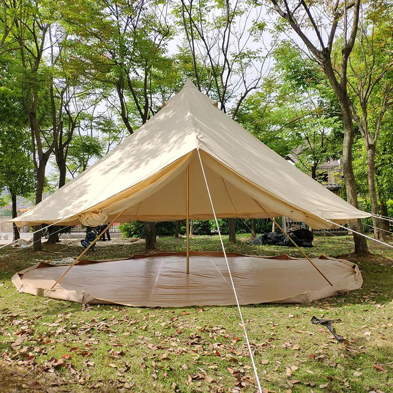Waterproof Bell Tent with Antiflaming Bottom - 5/8 Person, 900D Oxford, Four-Season