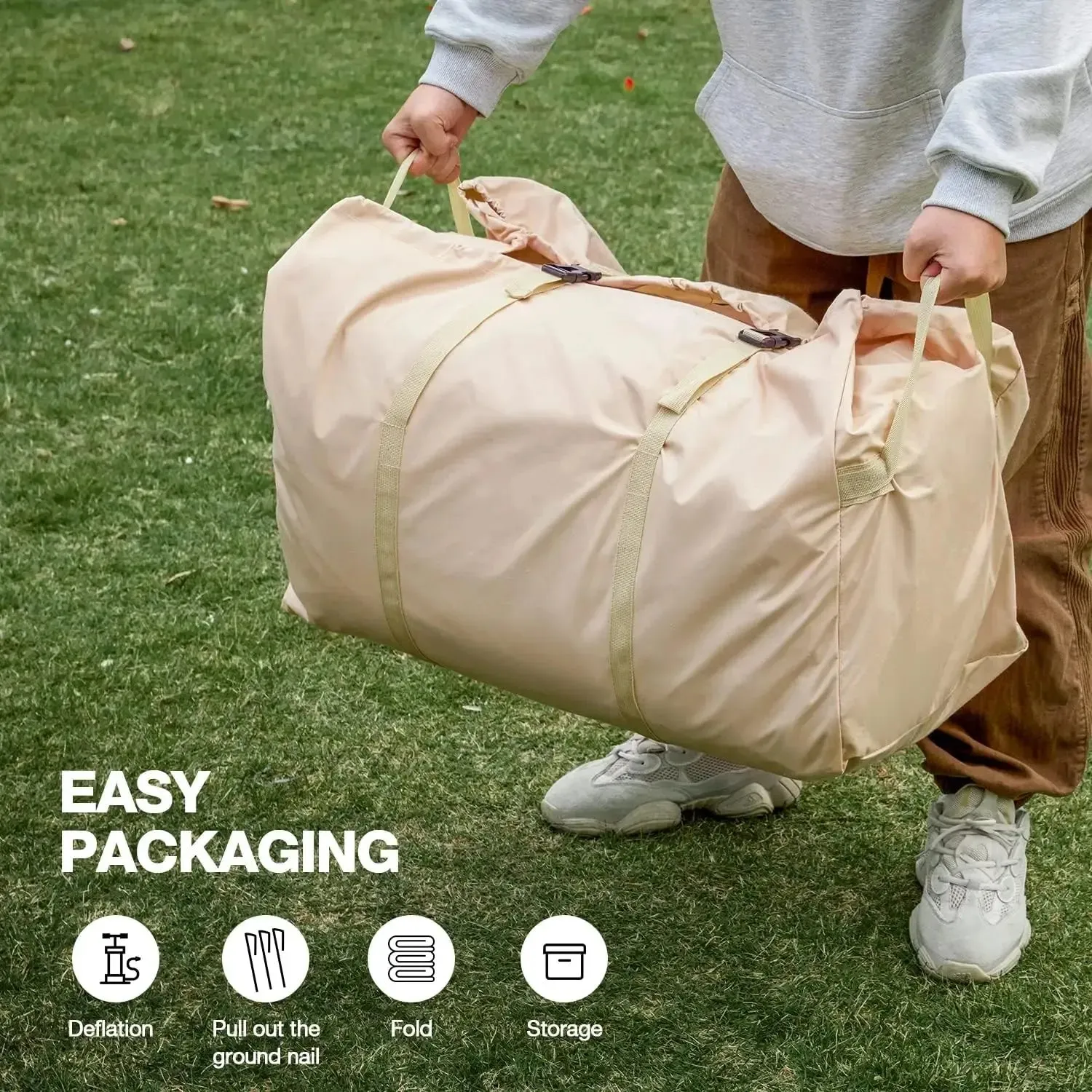 Waterproof Outdoor Optimized - Price-cut Capacity Tent x Person & 4 Meter 3 Portable 2 Inflatable Camping