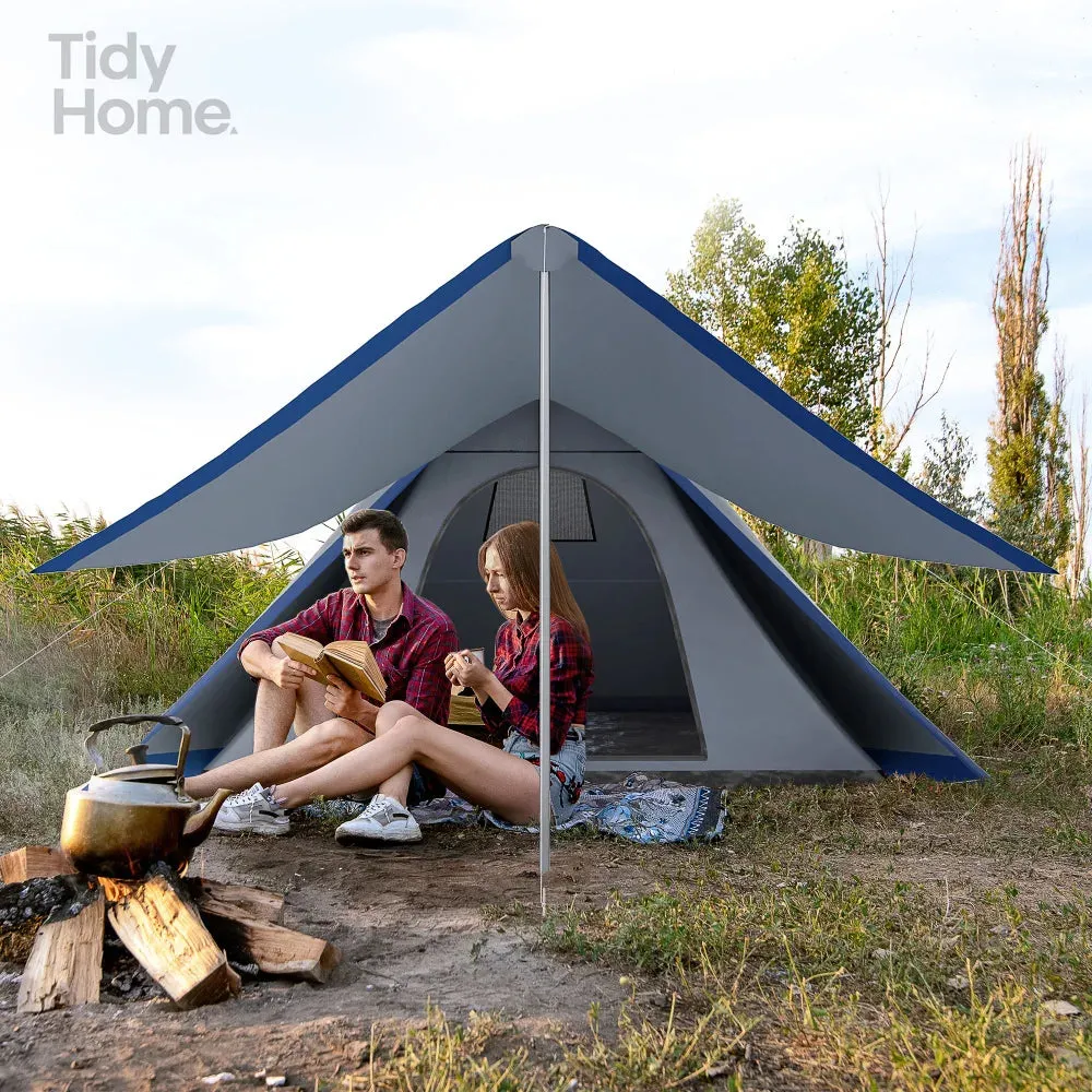Waterproof Teepee Camping Tent with Porch for 2 to 3 People