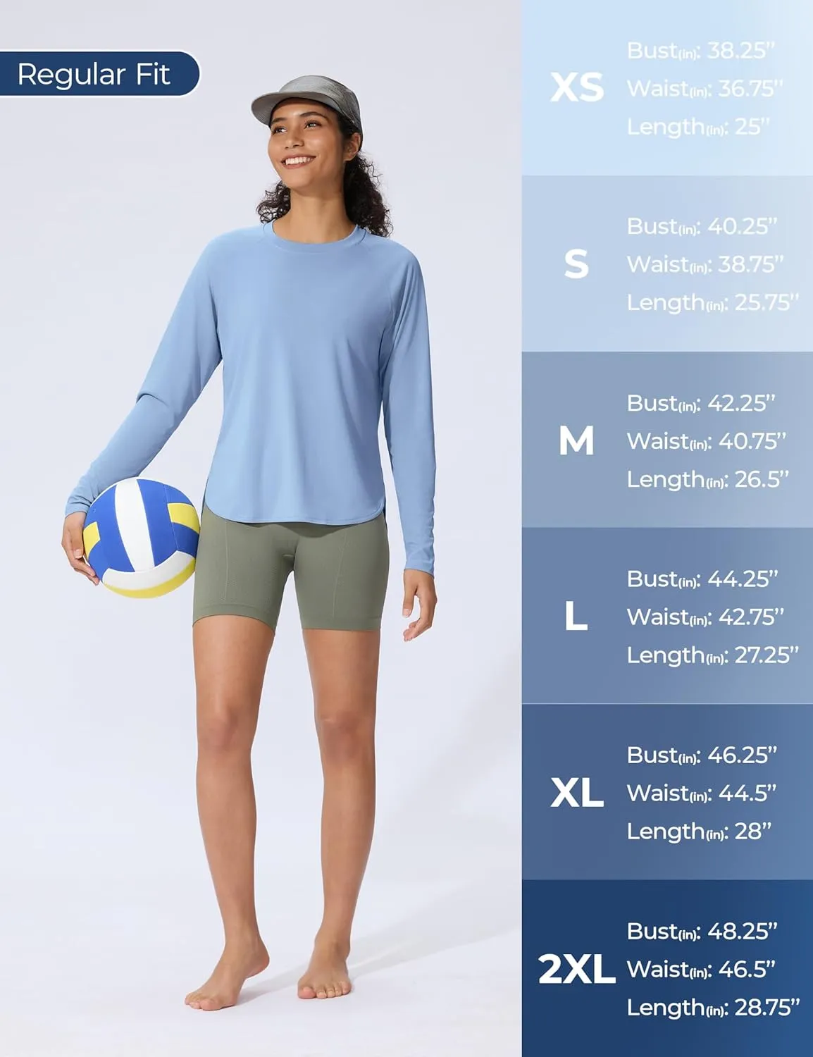 Women's Sun Shirts UPF 50  Long Sleeve Uv Protection Shirts Lightweight Quick Dry SPF Clothing Outdoor Hiking Tops