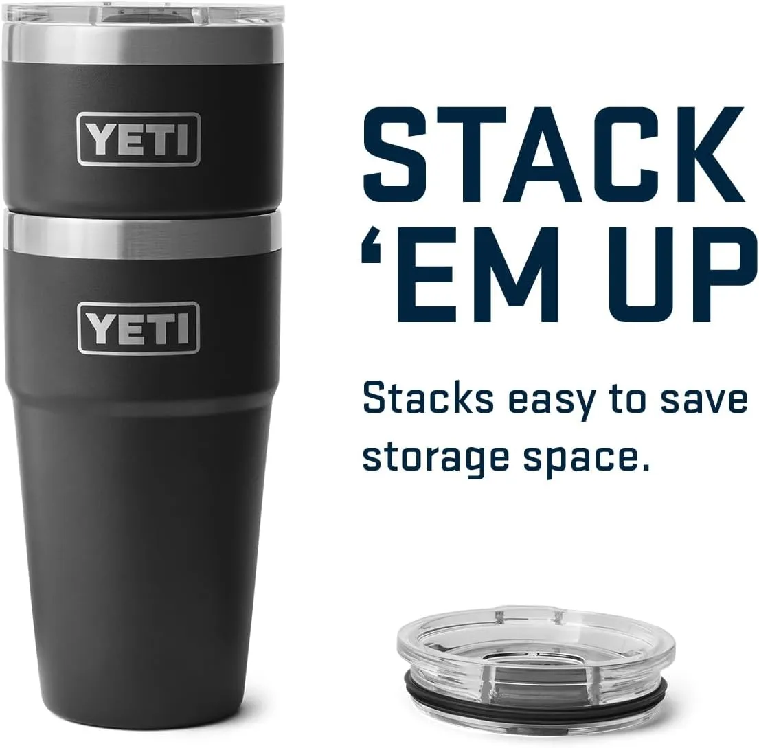 YETI Rambler 20 oz Stackable Tumbler, Stainless Steel, Vacuum Insulated with MagSlider Lid