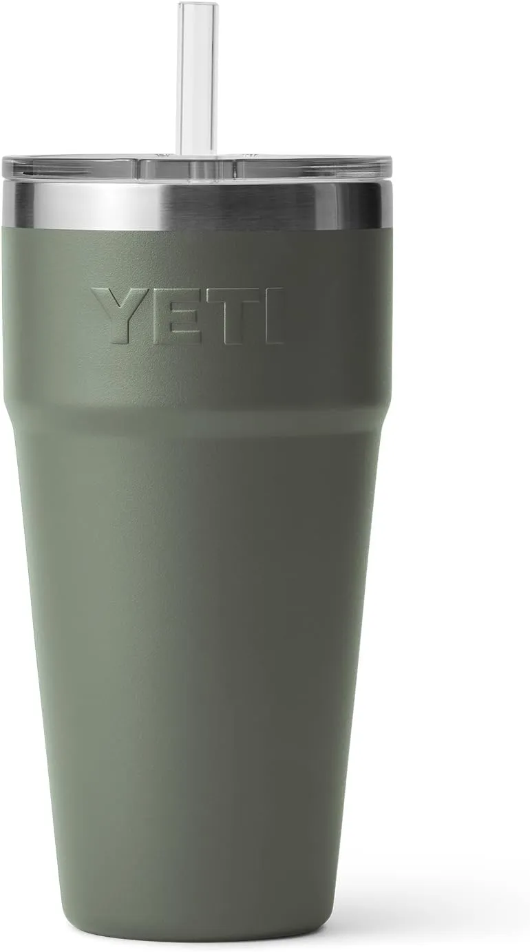 YETI Rambler 26 oz Straw Cup, Vacuum Insulated, Stainless Steel with Straw Lid