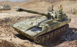 Zvezda - 1/35 2S1 Gvozdika - Plastic Model Making - Scale: 1:35